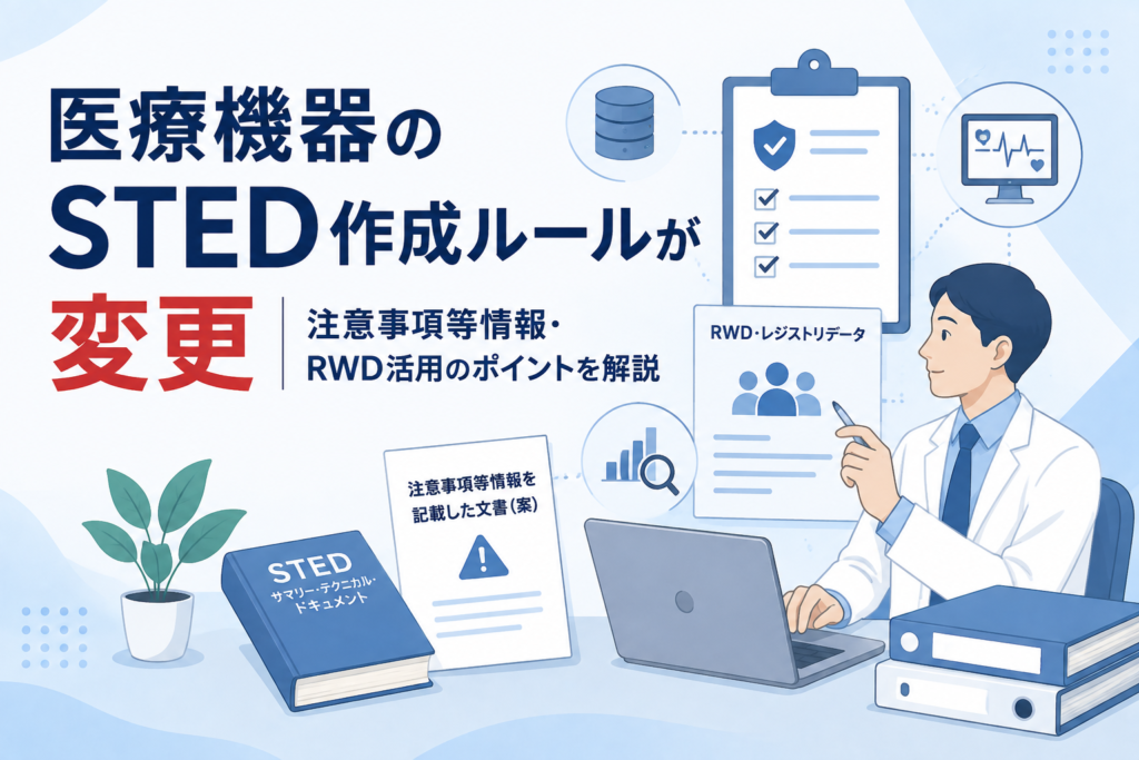 医療機器のSTED作成ルールが変更｜注意事項等情報・RWD活用のポイントを解説