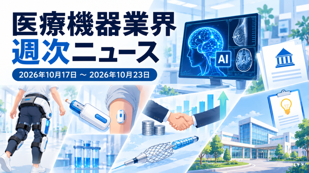 医療機器業界 週次ニュース (2026年10月17日〜2026年10月23日)